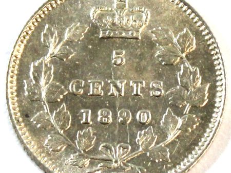 1890H Canada 5-cents UNC+ (MS-62) $ Online Hot Sale