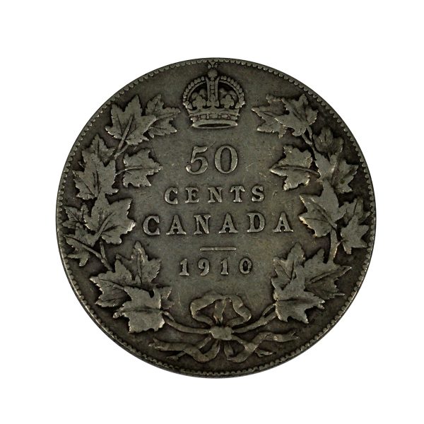 1910 Victorian Leaves Canada 50-cents F-VF (F-15) $ Online