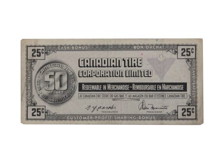 S3-D-U 1972 Canadian Tire Coupon 25 Cents F-VF Online Hot Sale