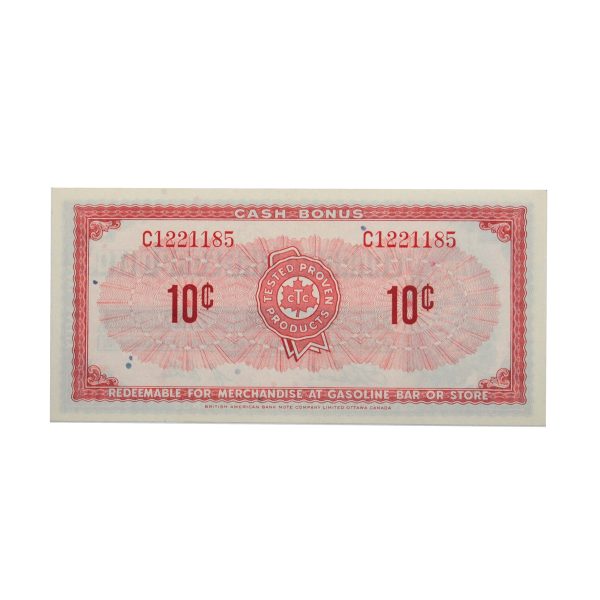 S1-C-C 1961 Canadian Tire Coupon 10 Cents Uncirculated For Cheap