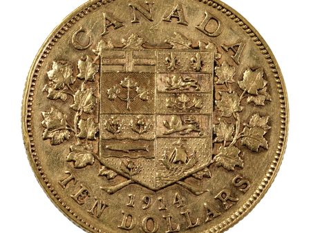 1914 Canada $10 Gold VF-EF (VF-30) Online now