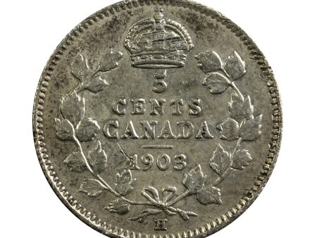 1903H Small Recut H Canada 5-cents VF-EF (VF-30) $ Discount