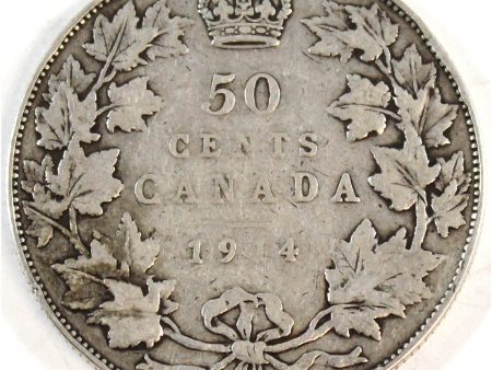 1914 Canada 50-cents VG-F (VG-10) $ Cheap