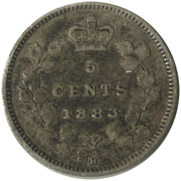 1883H Obv. 5 Canada 5-cents ICCS Certified F-12 Online Hot Sale