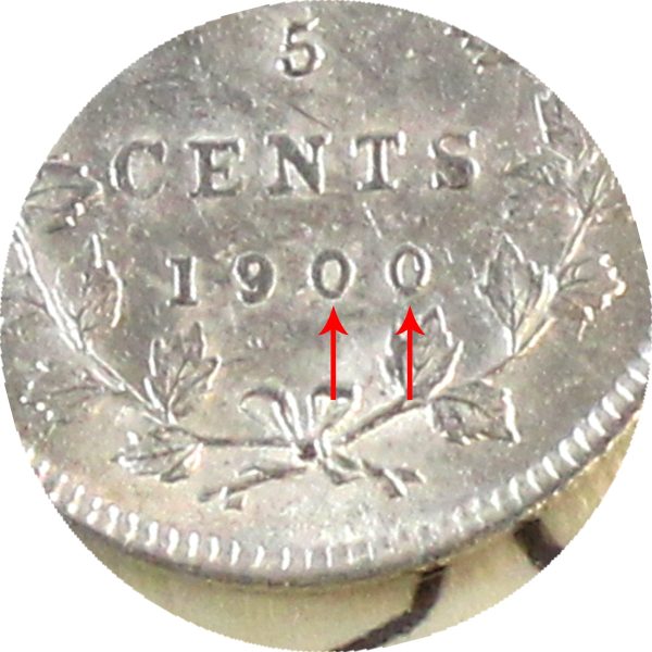 1900 Oval 0 s Canada 5-cents ICCS Certified AU-58 (XQL 248) Online now