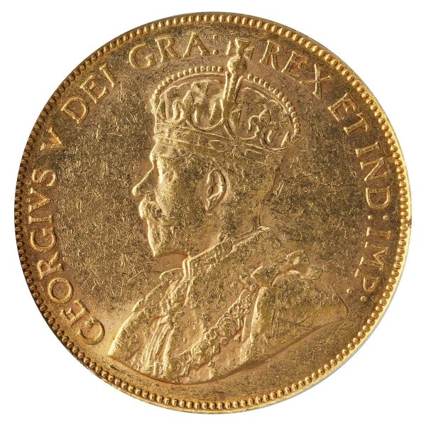 1913 Canada $10 Gold CCCS Certified AU-55 Sale