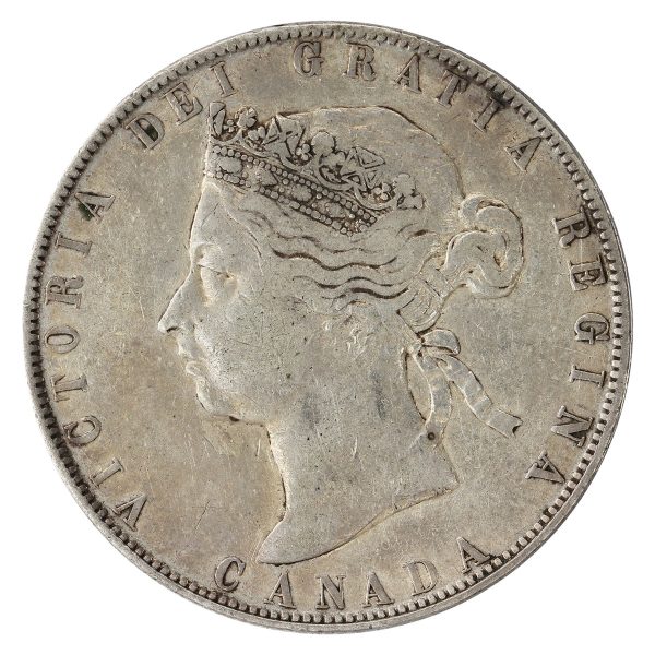 1892 Obv. 4 Canada 25-cents Very Fine (VF-20) $ Online now