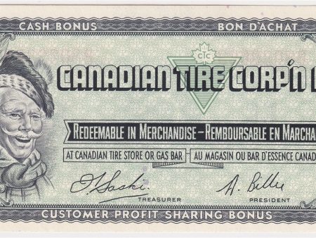 S1-B-B 1961 Canadian Tire Coupon 5 Cents Uncirculated on Sale