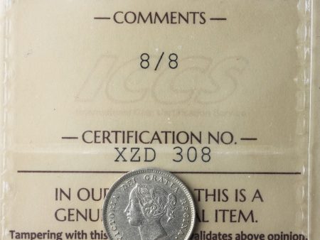 1888 8 8 Canada 5-cents ICCS Certified VF-30 For Discount