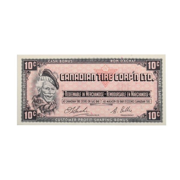 S1-C-C 1961 Canadian Tire Coupon 10 Cents Uncirculated For Cheap