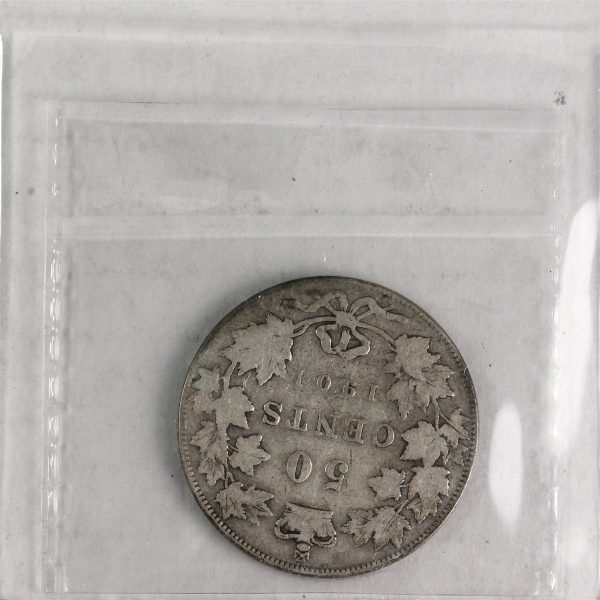 1901 Canada 50-cents ICCS Certified G-6 For Sale