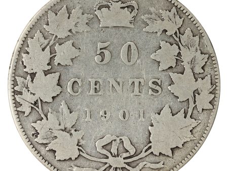 1901 Canada 50-cents Very Good (VG-8) $ For Discount