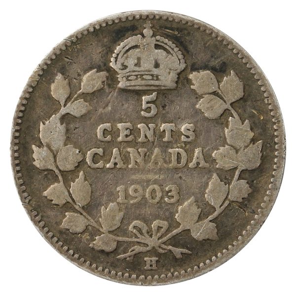 1903H Small Recut H Canada 5-cents G-VG (G-6) on Sale