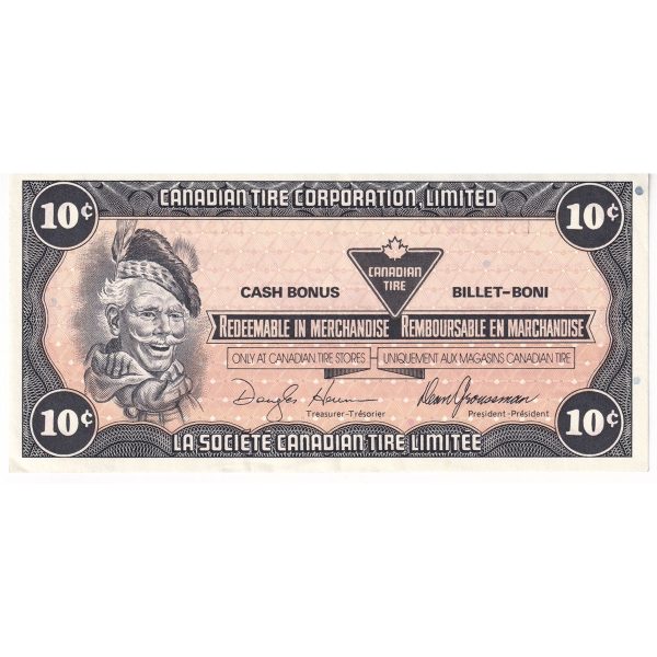 S9-C-BX2 Stretched # 1987 Canadian Tire Coupon 10 Cents EF-AU Sale