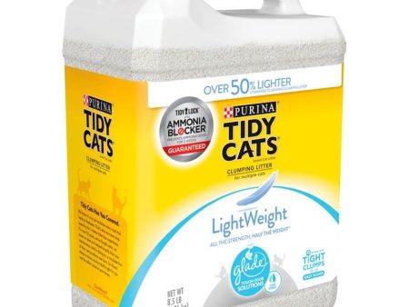 Tidy Cats Clear Springs Scent LightWeight Glade Tough Odor Solutions Clumping Cat Litter Sale