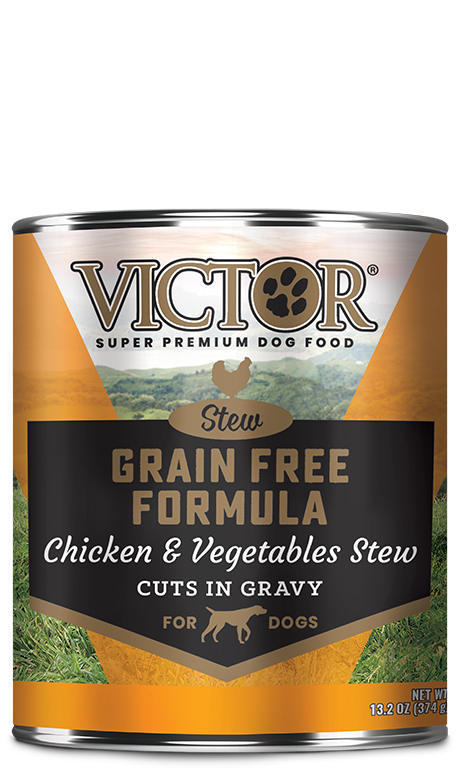 Victor Grain Free Formula Chicken and Vegetables Cuts in Gravy Supply