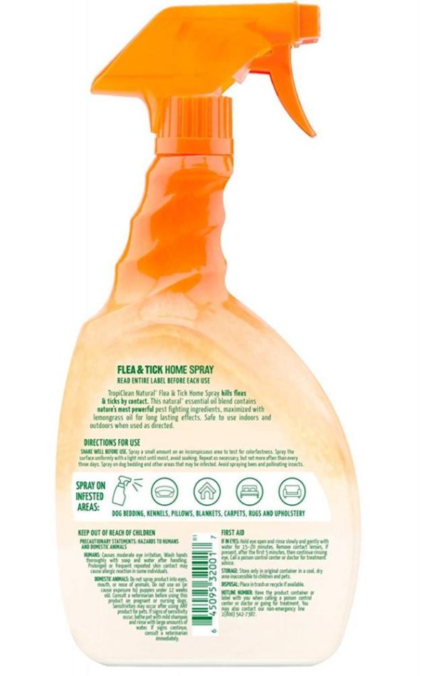 TropiClean Natural Flea & Tick Home Spray Online