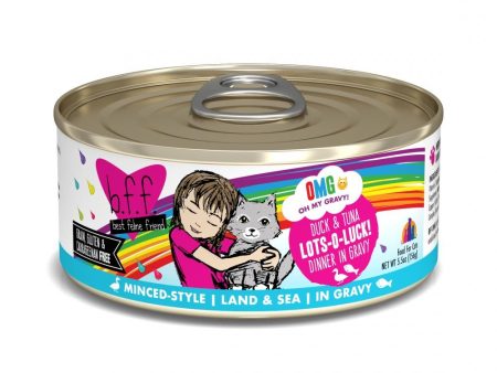 Weruva BFF Oh My Gravy Duck & Tuna Lots-O-Luck! Dinner in Gravy Canned Cat Food Fashion