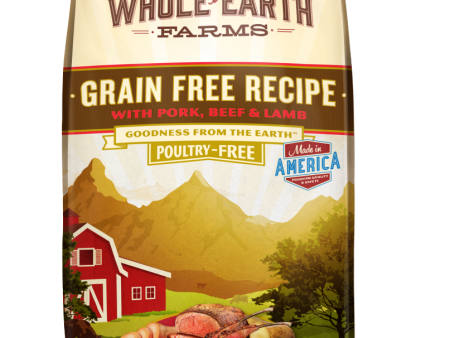 Whole Earth Farms Grain Free Recipe with Pork, Beef and Lamb Dry Dog Food Cheap